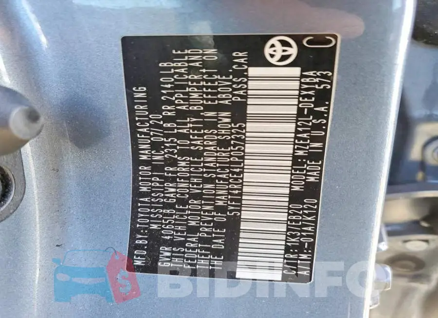 5YFT4RCE4LP057325 Photo# 12