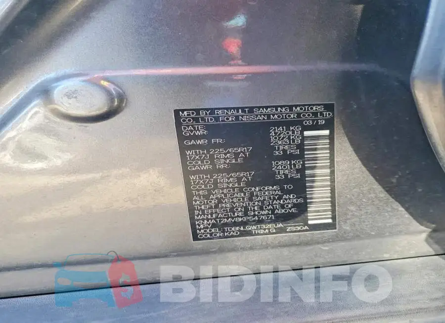 KNMAT2MV8KP547671 Photo# 13