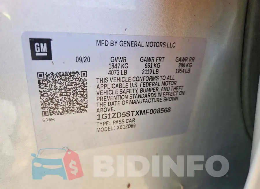 1G1ZD5STXMF008568 Photo# 12