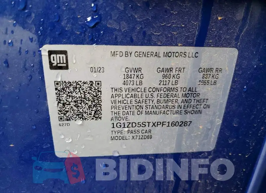 1G1ZD5STXPF160287 Photo# 13