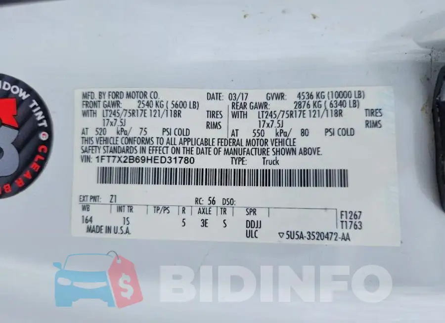 1FT7X2B69HED31780 Photo# 13