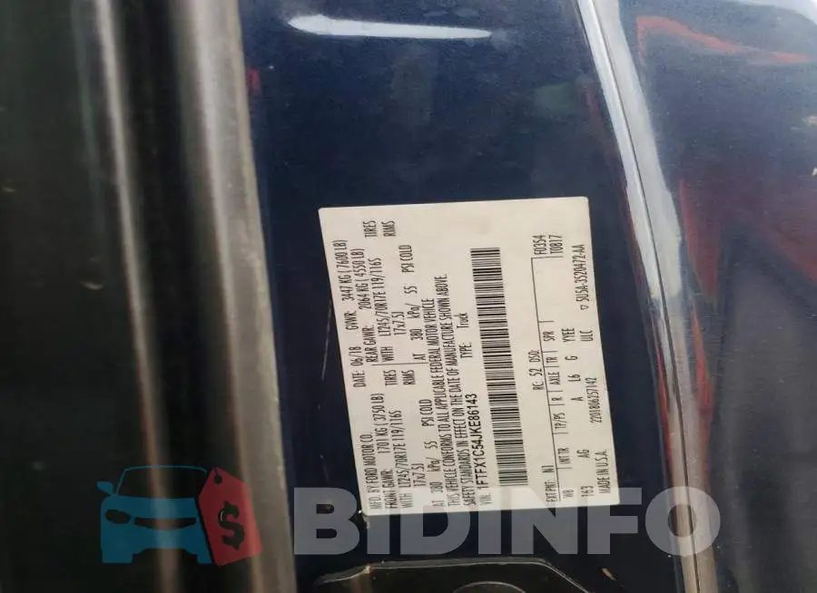 1FTFX1C54JKE86143 Photo# 12