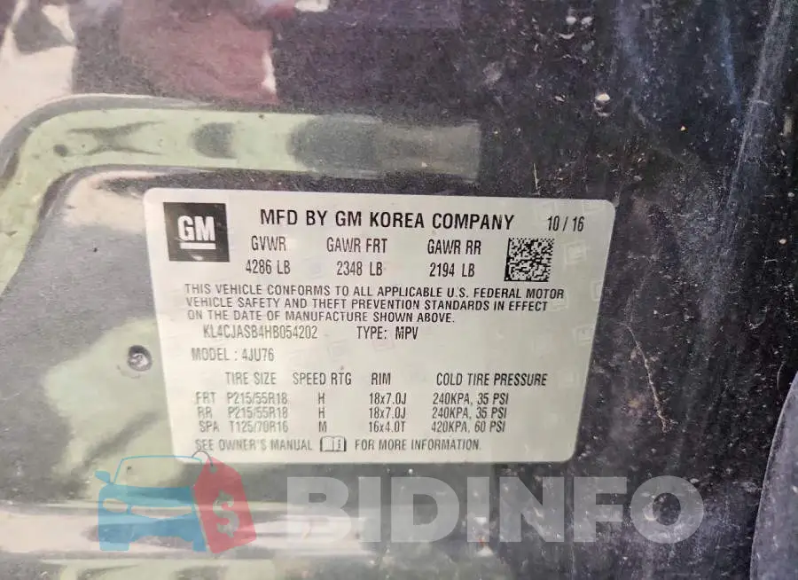 KL4CJASB4HB054202 Photo# 13