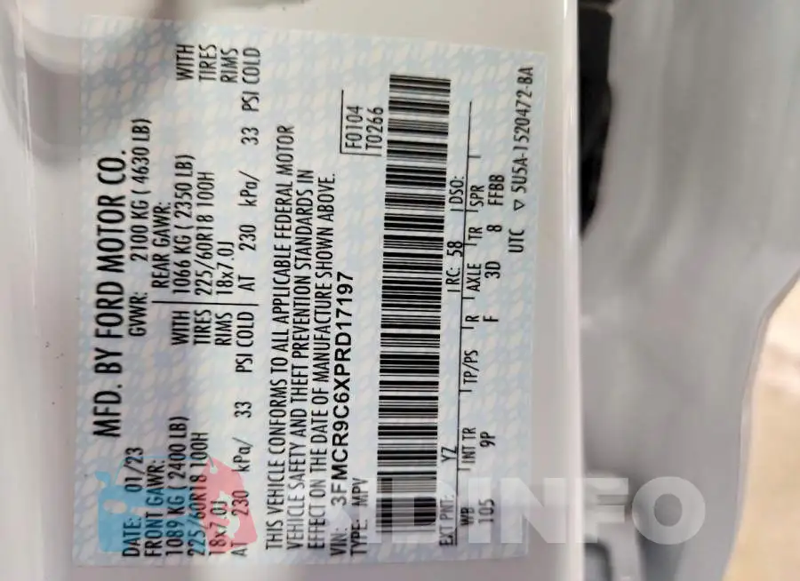 3FMCR9C6XPRD17197 Photo# 14