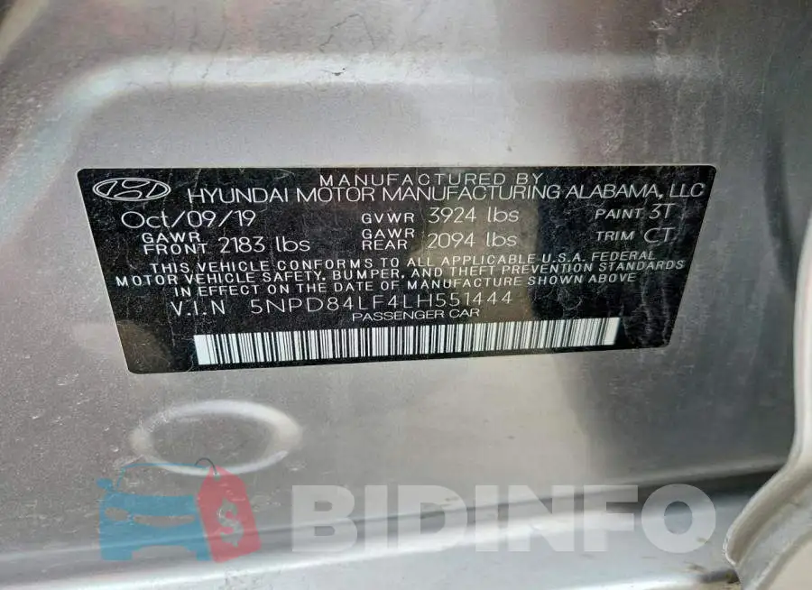 5NPD84LF4LH551444 Photo# 12