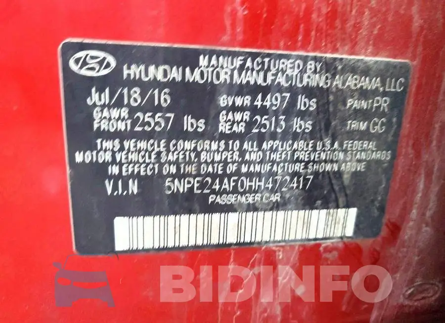 5NPE24AF0HH472417 Photo# 13