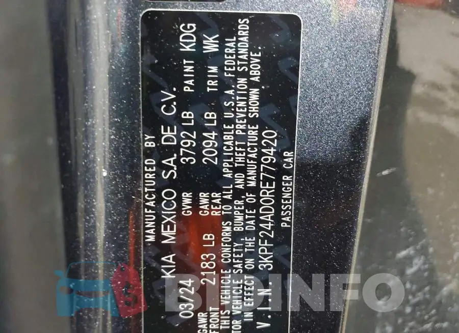 3KPF24AD0RE779420 Photo# 12