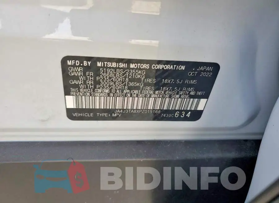 JA4J3TA8XPZ015168 Photo# 13