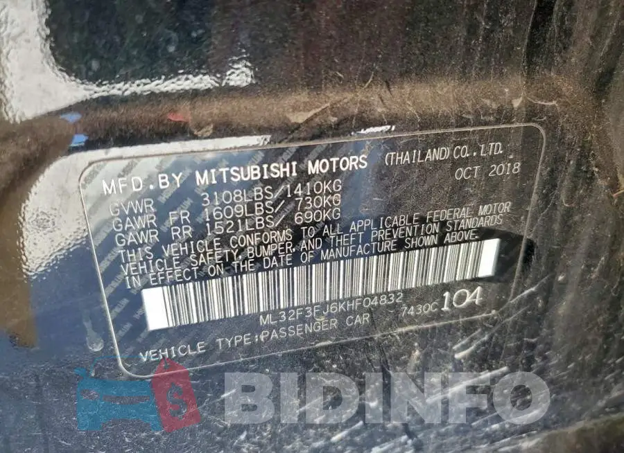 ML32F3FJ6KHF04832 Photo# 12