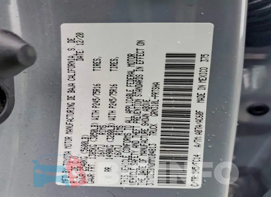 3TMDZ5BN0MM104813 Photo# 12