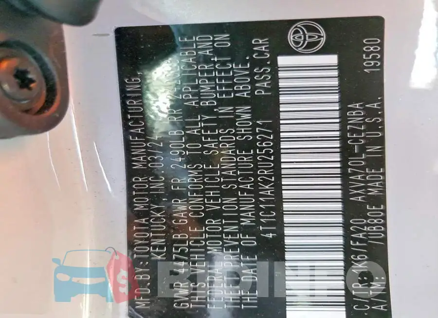 4T1C11AK2RU256271 Photo# 12