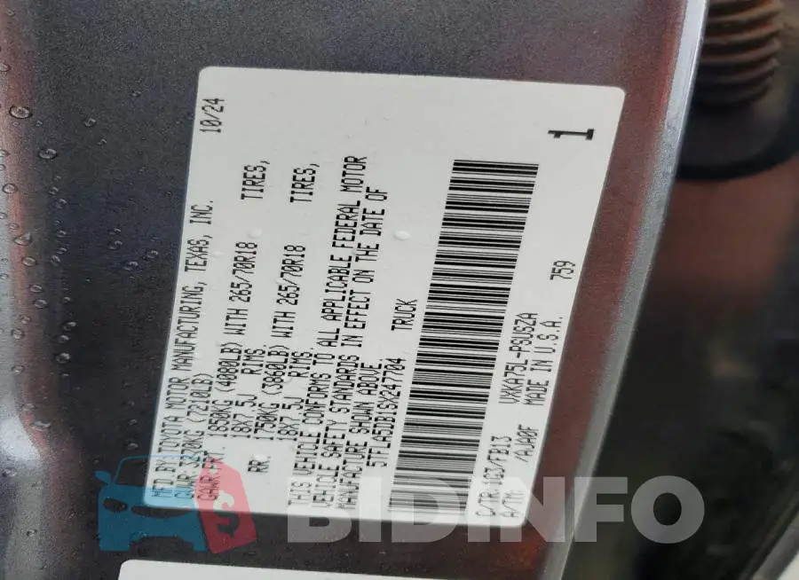 5TFLA5DB1SX247704 Photo# 12