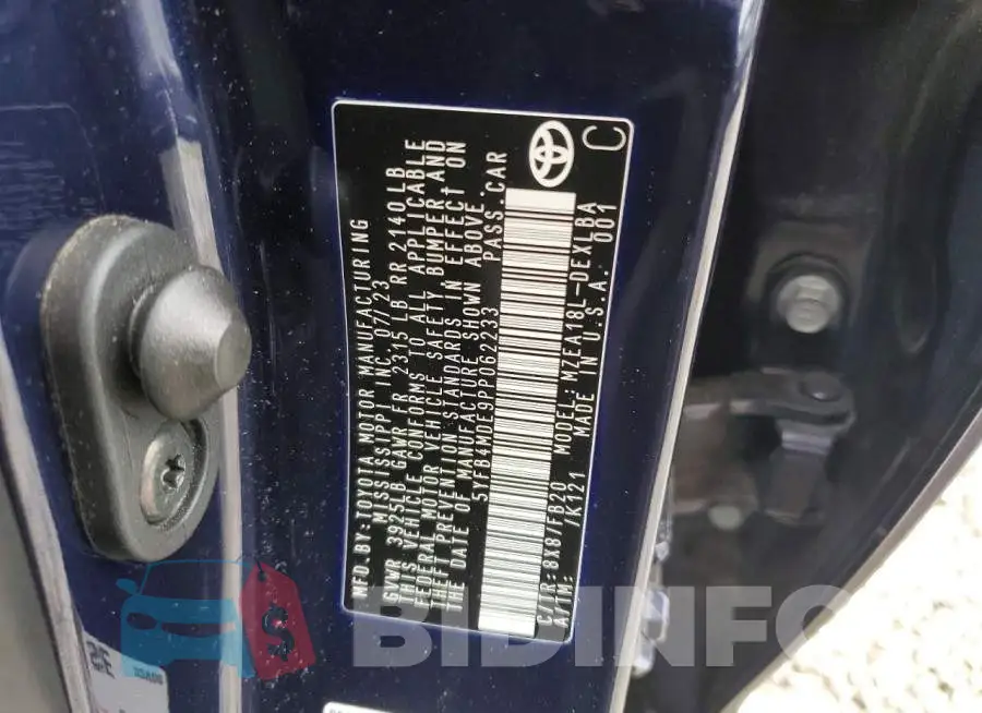 5YFB4MDE9PP062233 Photo# 12