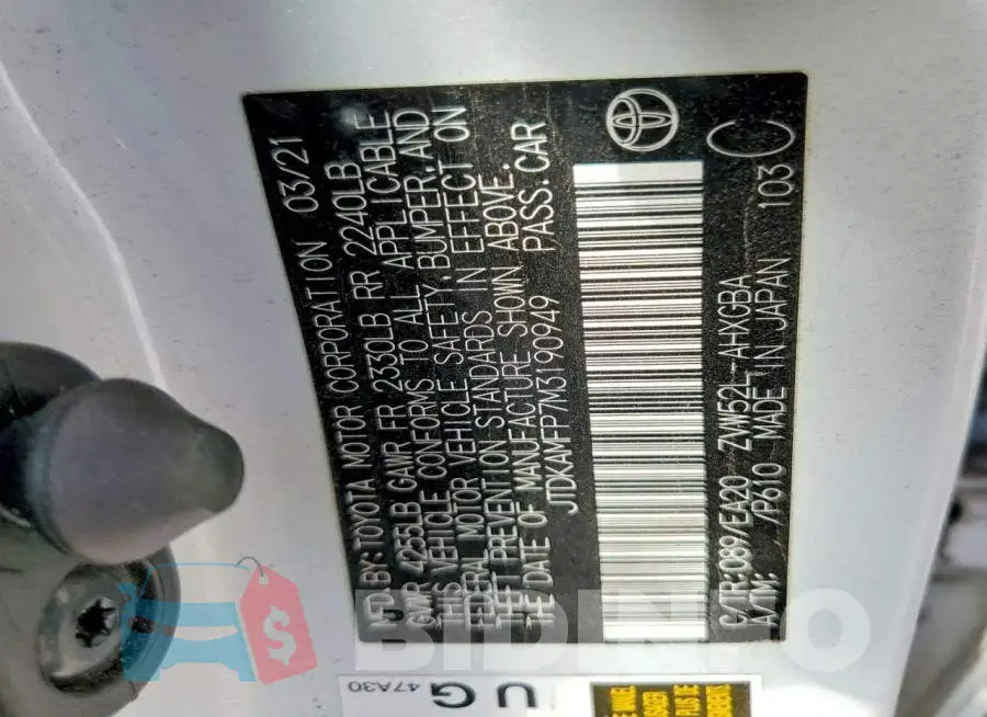 JTDKAMFP7M3190949 Photo# 12