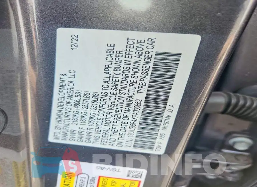 19UUB5F4XPA000869 Photo# 13