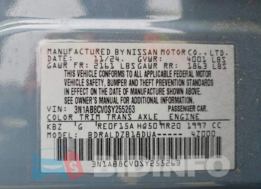 3N1AB8CV0SY255263 Photo# 13
