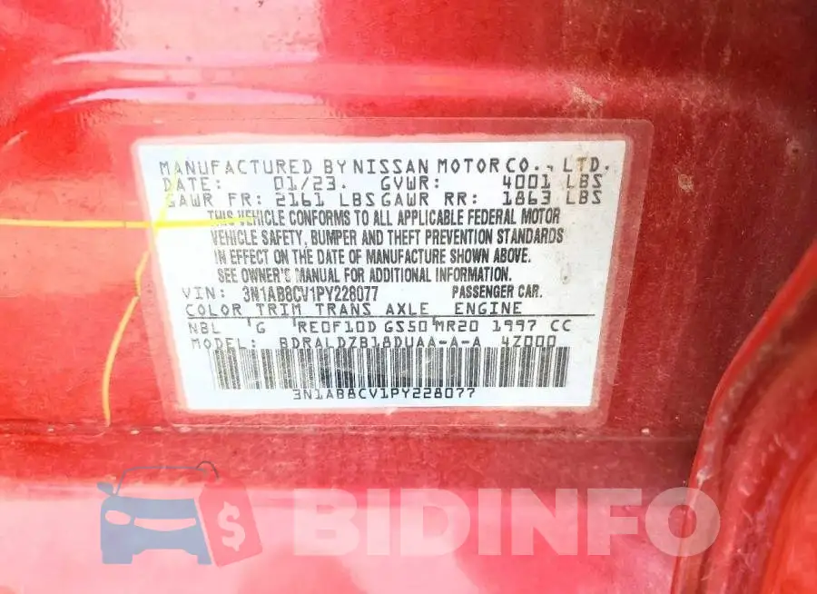 3N1AB8CV1PY228077 Photo# 12