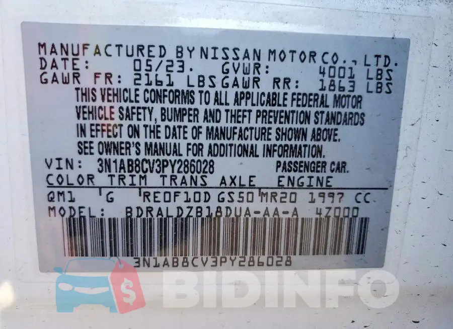 3N1AB8CV3PY286028 Photo# 12