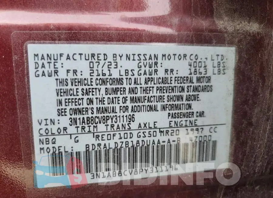 3N1AB8CV8PY311196 Photo# 12