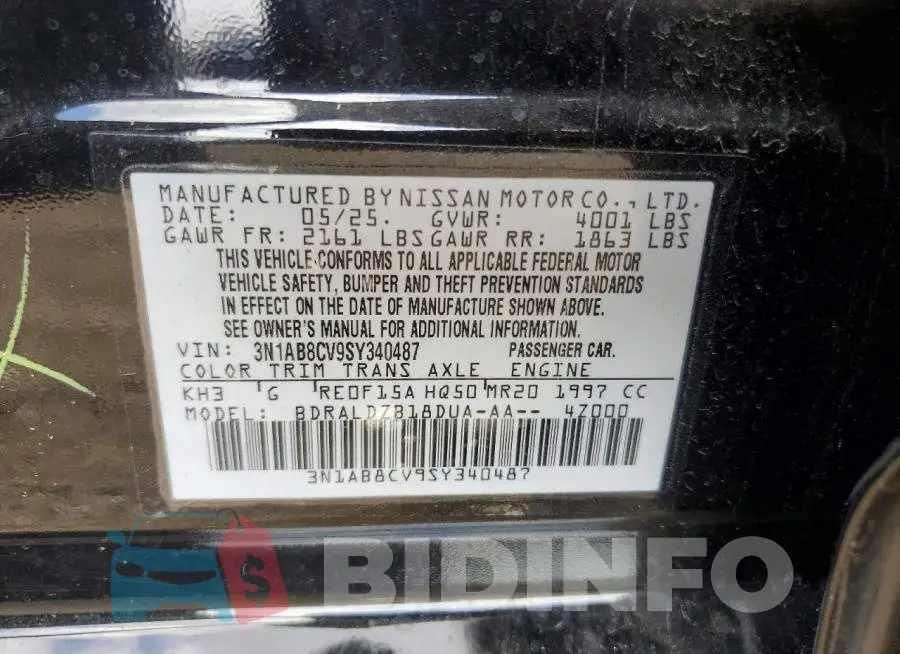 3N1AB8CV9SY340487 Photo# 12