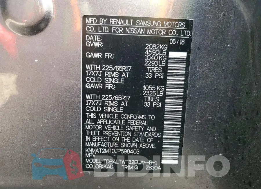 KNMAT2MT0JP598403 Photo# 13