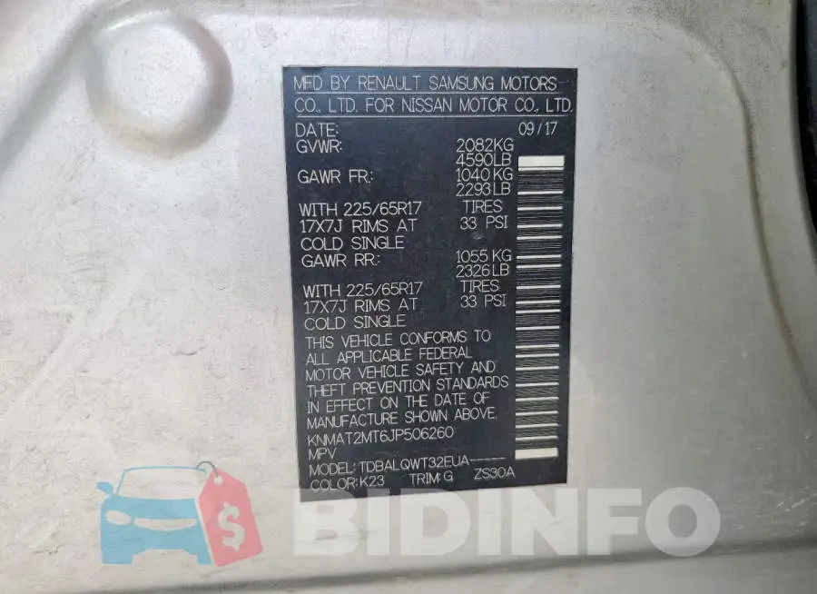 KNMAT2MT6JP506260 Photo# 14