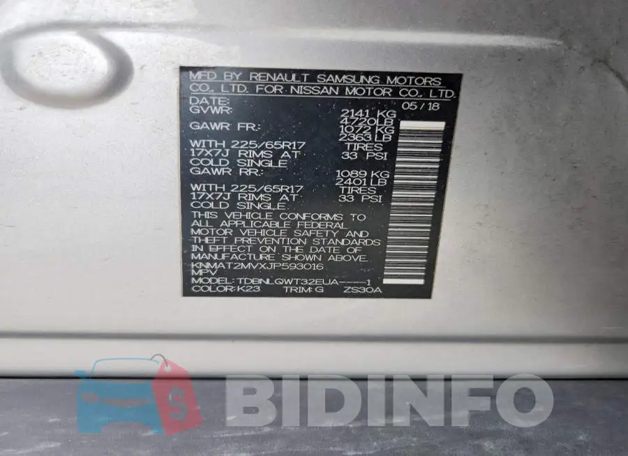 KNMAT2MVXJP593016 Photo# 14