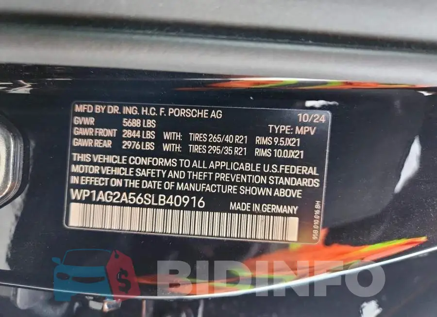 WP1AG2A56SLB40916 Photo# 13