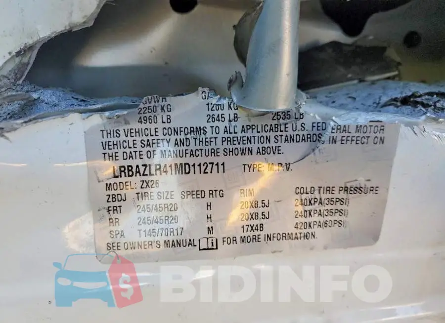 LRBAZLR41MD112711 Photo# 14