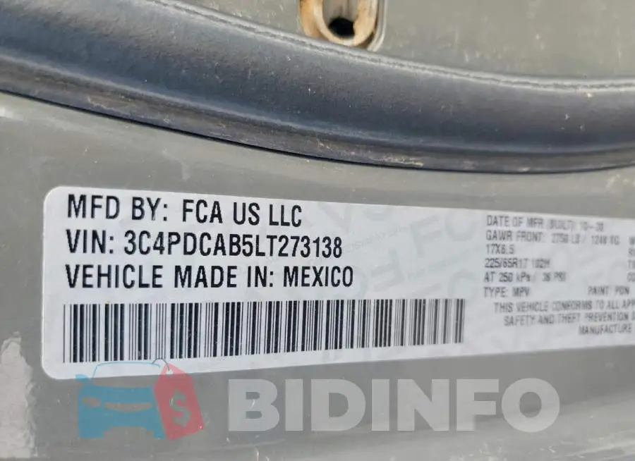 3C4PDCAB5LT273138 Photo# 13