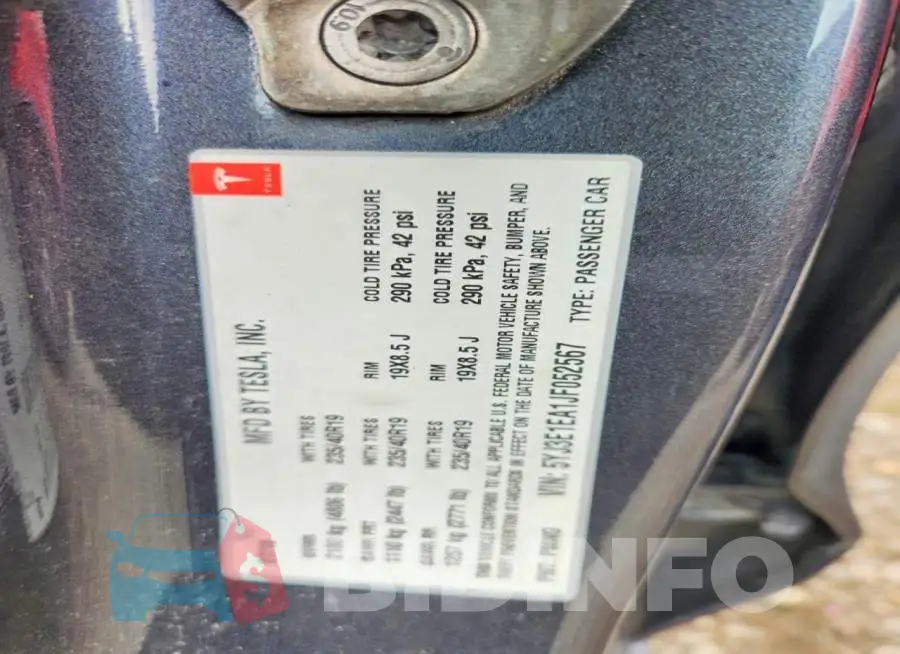 5YJ3E1EA1JF052567 Photo# 12