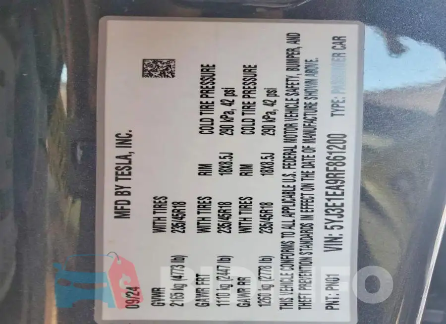 5YJ3E1EA9RF861200 Photo# 12