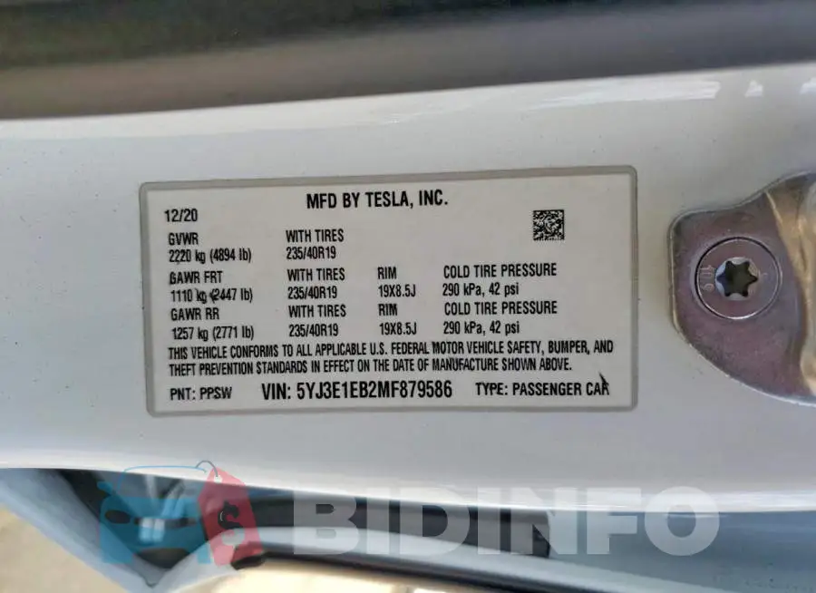 5YJ3E1EB2MF879586 Photo# 13