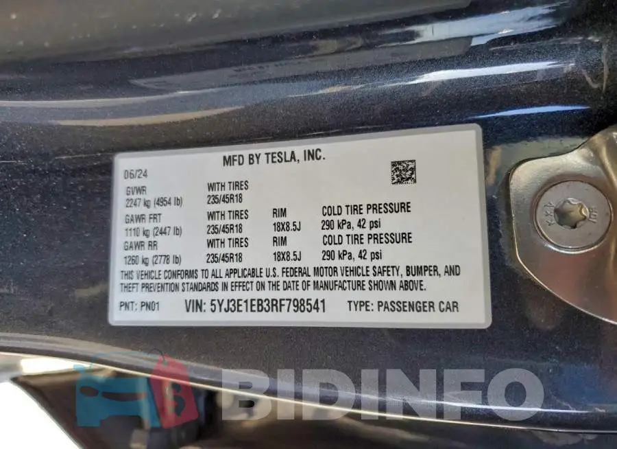 5YJ3E1EB3RF798541 Photo# 14