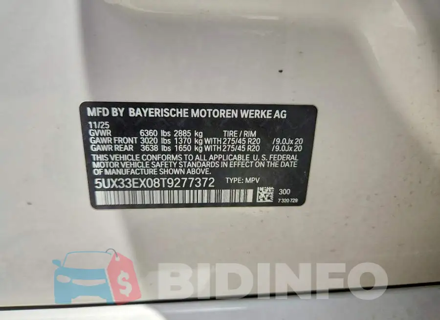 5UX33EX08T9277372 Photo# 12