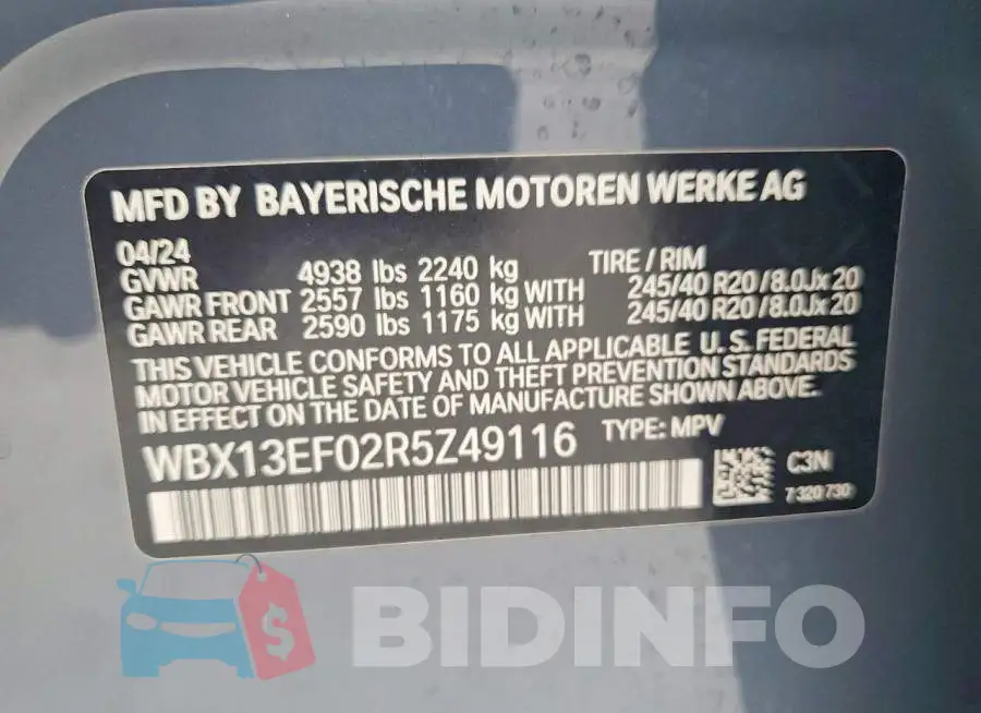 WBX13EF02R5Z49116 Photo# 13