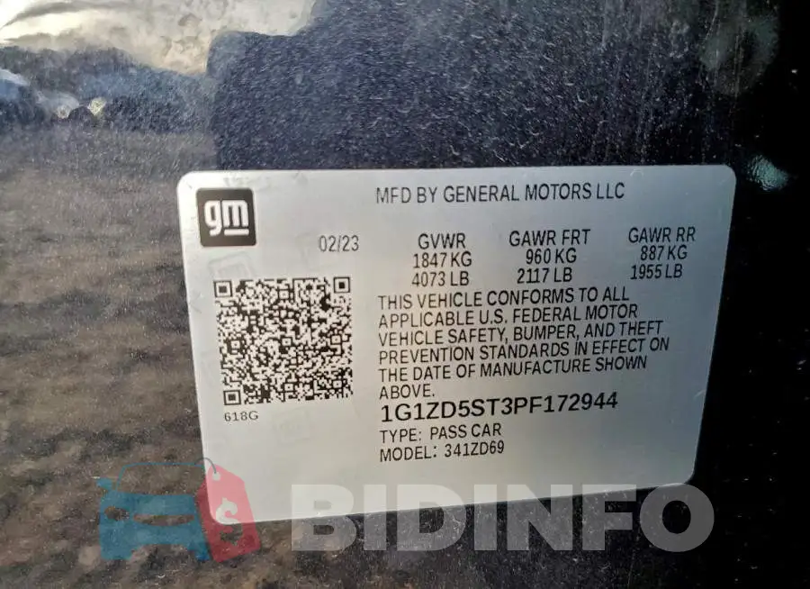 1G1ZD5ST3PF172944 Photo# 12