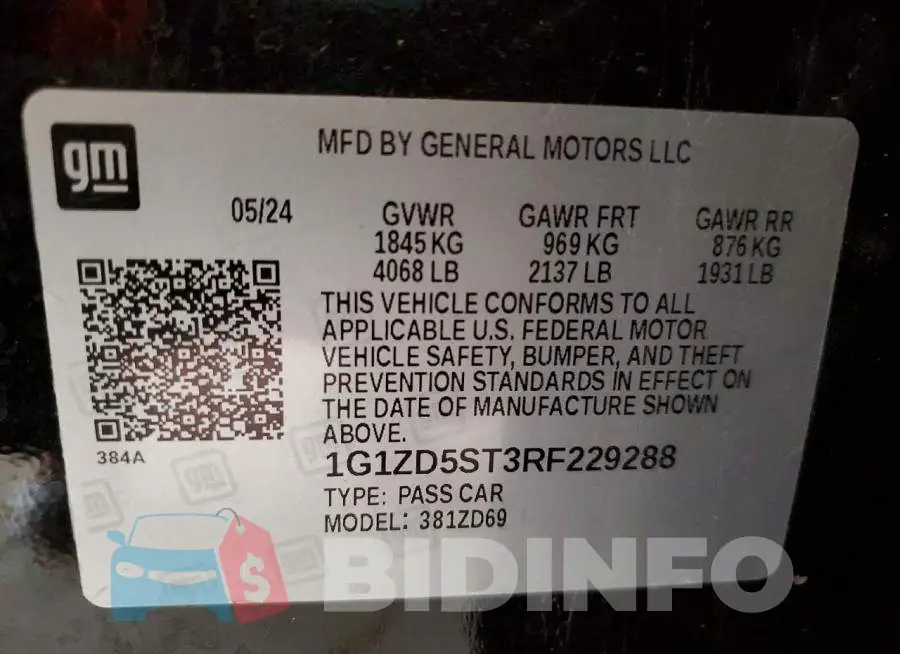 1G1ZD5ST3RF229288 Photo# 12