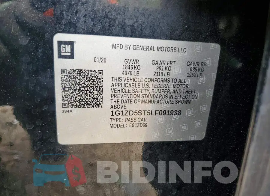 1G1ZD5ST5LF091938 Photo# 13