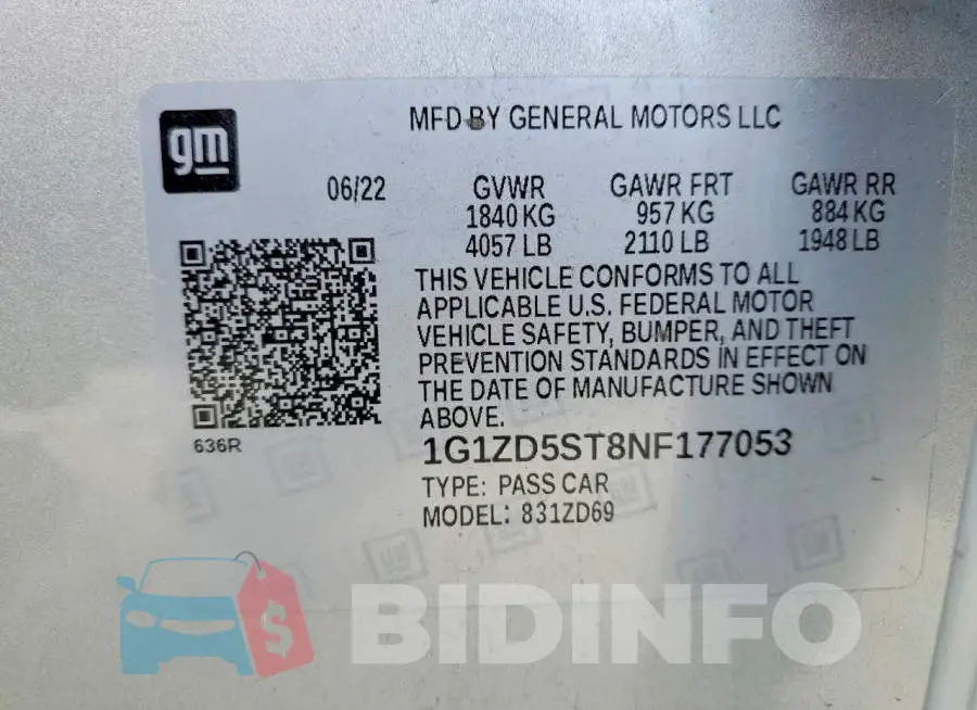 1G1ZD5ST8NF177053 Photo# 13
