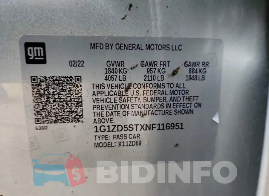 1G1ZD5STXNF116951 Photo# 12