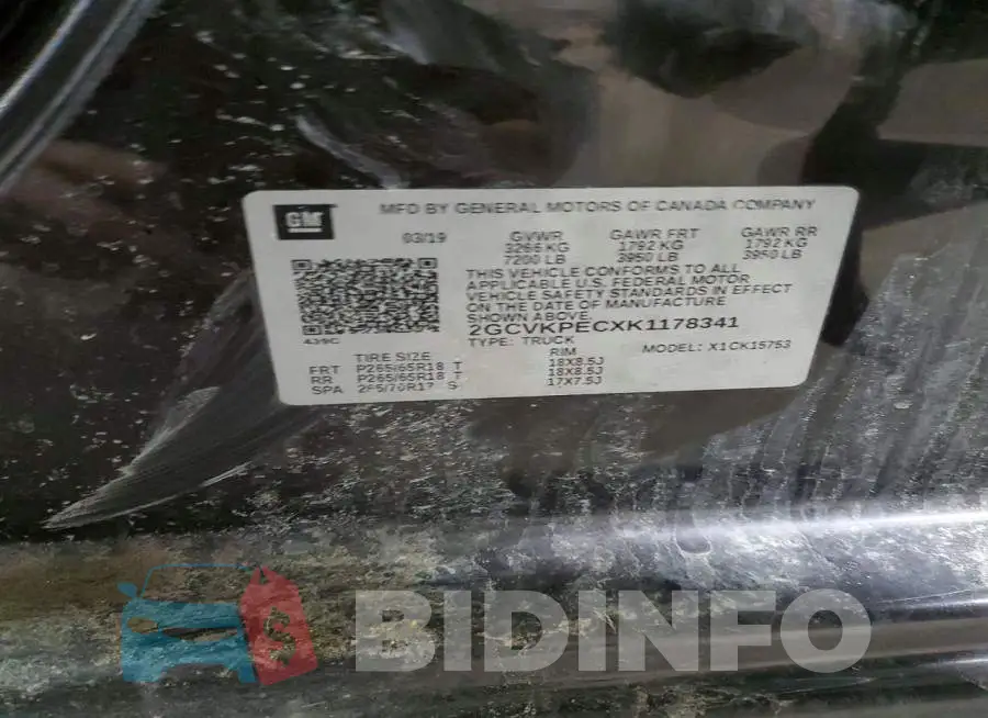 2GCVKPECXK1178341 Photo# 12