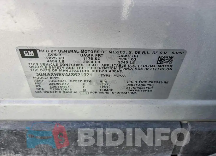 3GNAXHEV4JS621021 Photo# 13