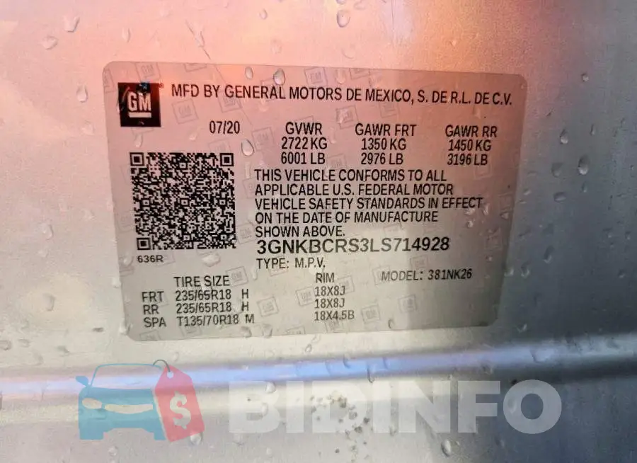 3GNKBCRS3LS714928 Photo# 14