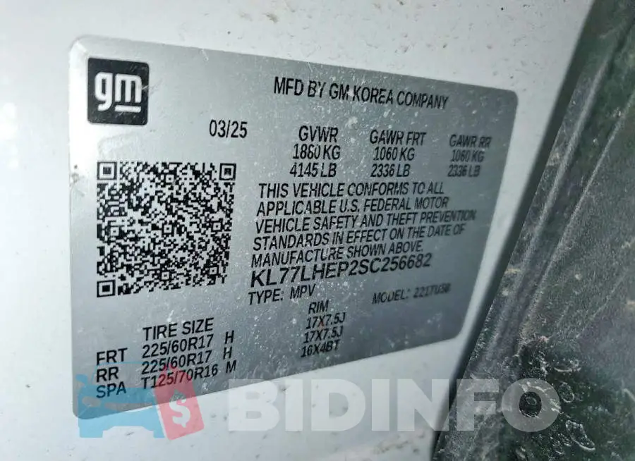 KL77LHEP2SC256682 Photo# 13