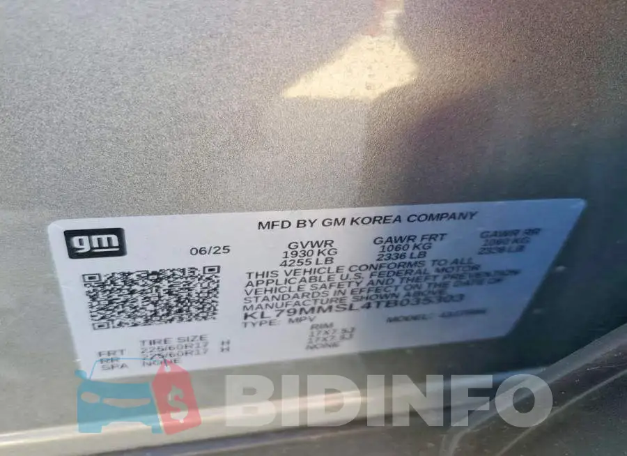 KL79MMSL4TB035303 Photo# 13