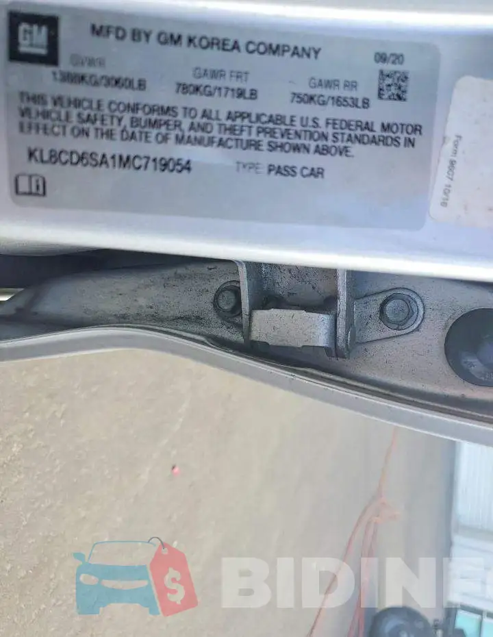 KL8CD6SA1MC719054 Photo# 12