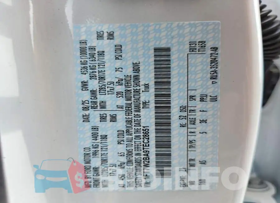 1FT7W2BA9TEC28651 Photo# 12