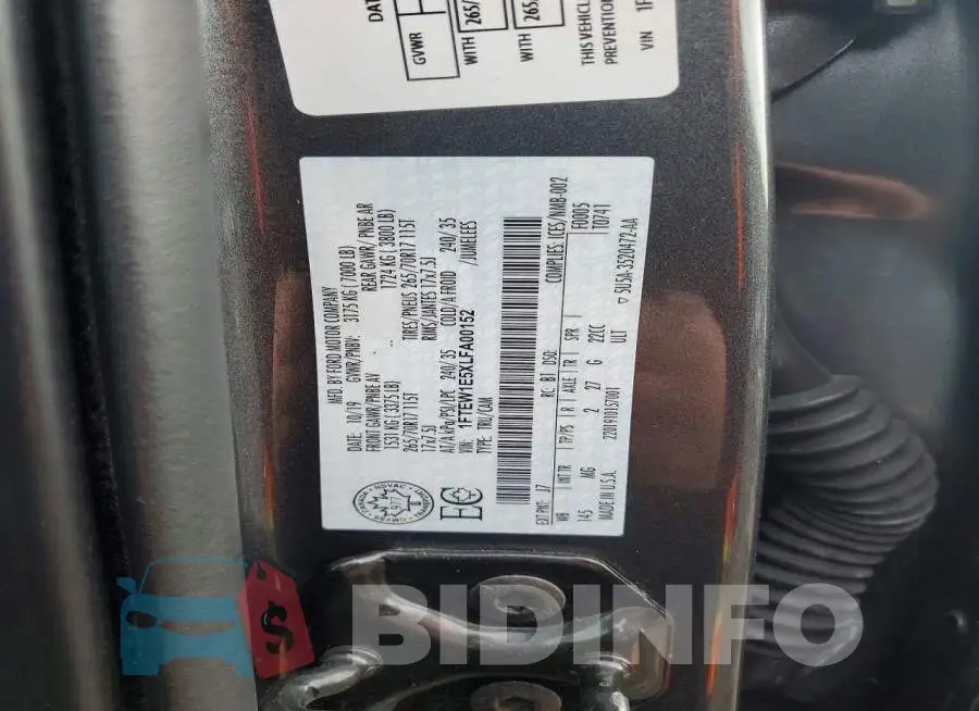 1FTEW1E5XLFA00152 Photo# 12