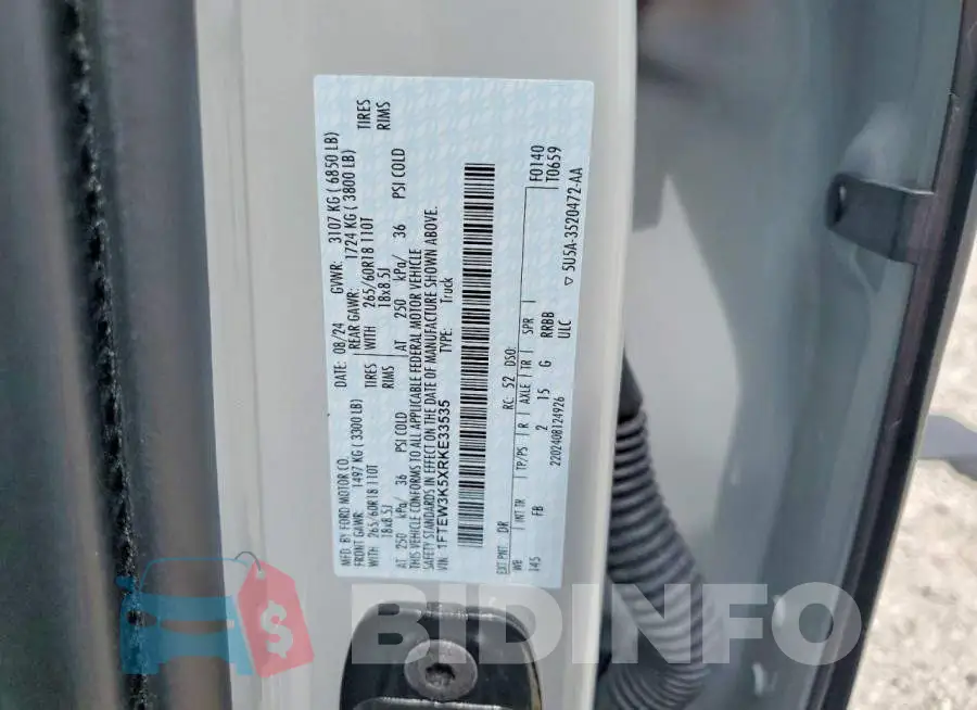 1FTEW3K5XRKE33535 Photo# 13
